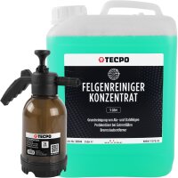 TECPO Felgenreiniger Konzentrat, 5L + Schaumsprüher 2L