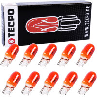 TECPO Glühbirnen WY5W 12V 5W Blinkerbirnen, 50...