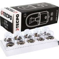 TECPO Glühbirnen R10W 12V 10W BA15S, 10 Stück