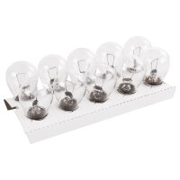 TECPO Glühlbirne P21W 12V 21W BA15S, 50 Stück