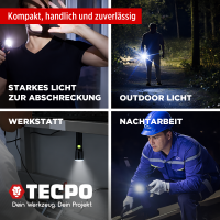 TECPO LED Taschenlampe mit 600 Lumen