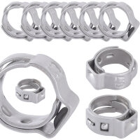TECPO Schlauchschellen 1 Ohr B: 5 mm Ø7.8-9.5 mm...