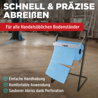 TECPO 2x Putzrolle blau 2-lagig 21x34 cm "MINI-500"