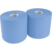 TECPO 2x Putzrolle blau 2-lagig 21x34 cm "MINI-500"