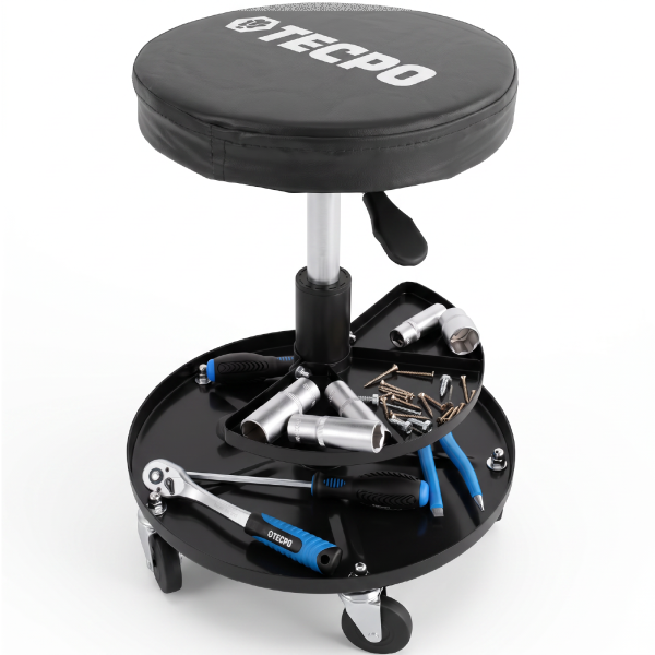 TECPO Werkstatt-Arbeitssitz mit 5 Rollen | Ø 360 mm